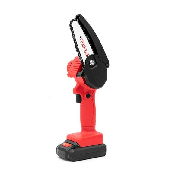 Yeacher Rechargeable Handheld Portable Electric Pruning Saw Cordless Mini Chainsaw Small Wood Splitting Chainsaw One-handed Pruning Tool Power Chain Saw with Lithium Battery & Storage Case for Gard