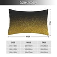 thumbnail image 4 of Kll Gold Glitter Gradient Pillow Covers Envelope Closure,Super Soft And Cozy Fuzzy Fleece Pillow Case Cover 20"X30", 4 of 9