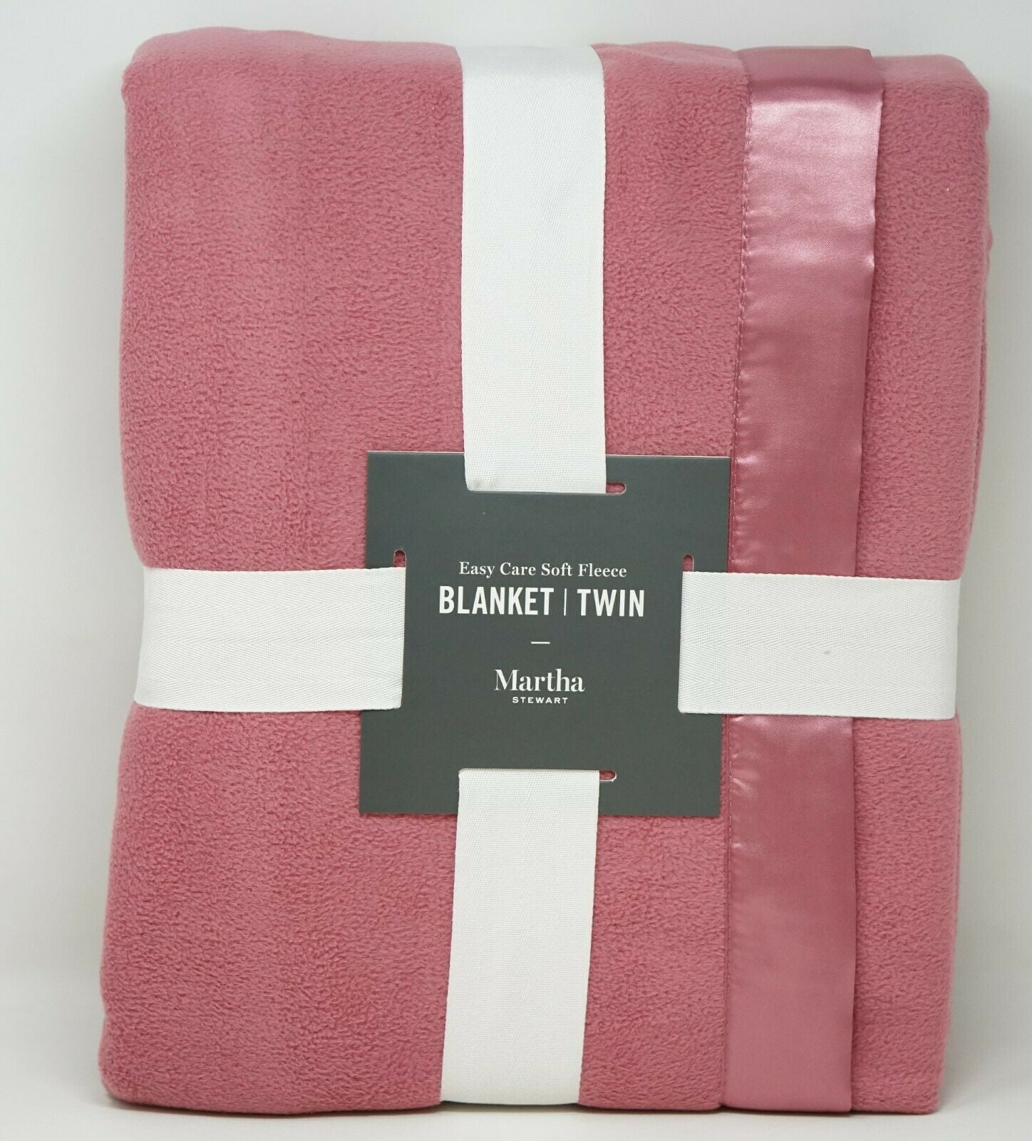 TWIN Forest Green Martha Stewart Collection Super Soft Fleece Blanket 