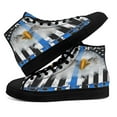 thumbnail image 4 of Back The Blue American Eagle High Top Canvas Shoes Sneakers Black Size 11, 4 of 7