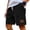 37# Black, variant on Corduroy Shorts Men Surf Elastic Waist Apparel Big and Tall Drawstring Summer Baggy Casual Shorts White M