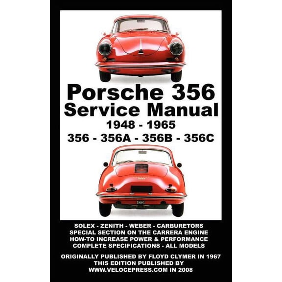 Porsche 356 Owners Workshop Manual 1948-1965, (Paperback)