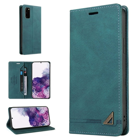 Wallet Cover for Samsung S20 Case, Credit Card Slot Stand Slim Premium PU Leather & Soft TPU Back Shockproof Flip Folio Book Magnetic Cover For Samsung Galaxy S20,Blue