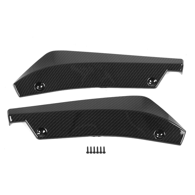 Bumper Lip Splitter,1 Pair Of Universal Car Modified Rear Bumper Canard Diffuser Spoiler Lip Splitter Fins