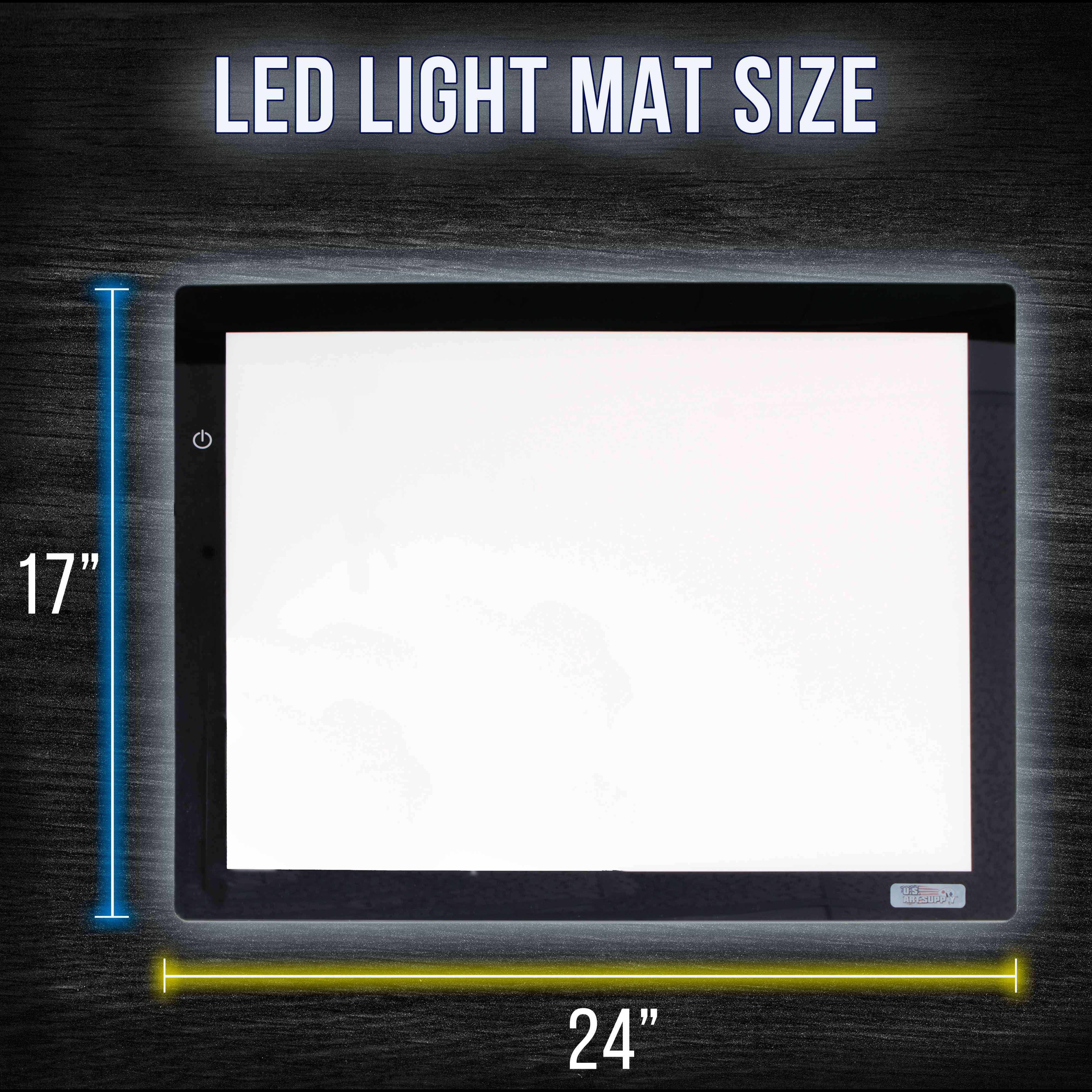 Lightmaster 17" x 24" (A2) Light Box 12V Ultra-Thin Profile 110V AC Power Adapter