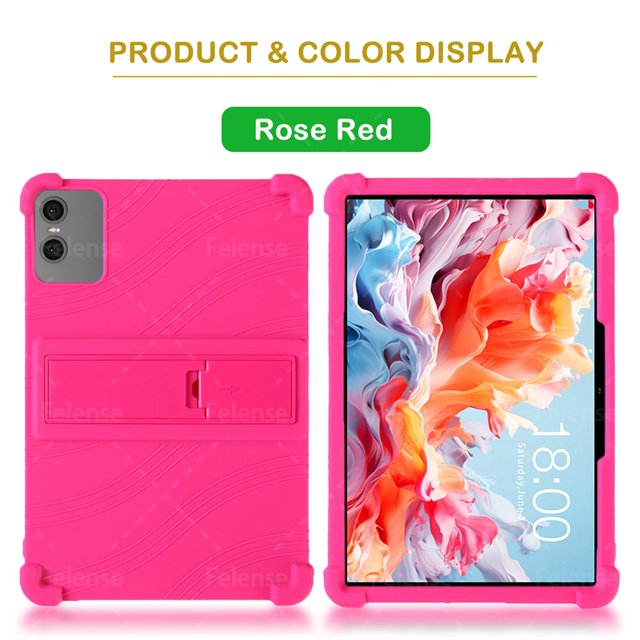 Case For Teclast P30T Case 10.1 inch Adjustable Silicone Stand Kids Shockproof Tablets Cover For Teclast P30T 10.1" Capa Fundas ROSE RED Teclast P30T