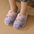 thumbnail image 7 of Kids Slippers Kuromi And My Melody House Slippers Warm Soft Plush Slipper Anti-Slip Winter Fluffy House Shoes for Boys Girls, 7 of 7