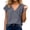 Womens tops Grey, variant on Summer Solid Loose V Neck Cotton Linen Women's Top Shirt Blouse Casual Soft Breathable Flowy Black L