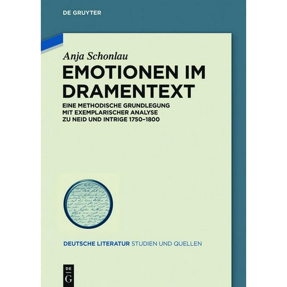 Deutsche Literatur. Studien Und Quellen Emotionen im Dramentext, Book 25, (Hardcover)