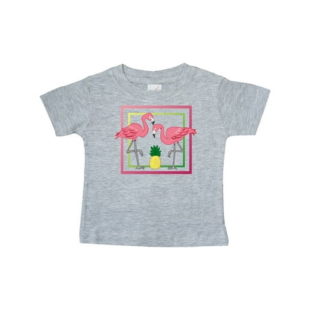 

Inktastic Flamingos And Pineapple Gift Baby Boy or Baby Girl T-Shirt
