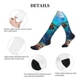 thumbnail image 5 of Lsque Underwater Fish Turtle Pattern Sport Compression Socks for Men & Women 15-20 mmHg Knee High Nurse Pregnant Running Medical and Travel Athletic, 5 of 6