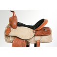 thumbnail image 2 of 16 In Western Horse Ranch Roping Cowboy Saddle Genuine Leather Tack Set Tan Comfytack, 2 of 8