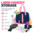 thumbnail image 3 of Waterproof Pickleball Paddle Bag for Men and Women, Large Capacity Tennis Bag with Adjustable Shoulder Strap and Zippered Paddle Compartment,M28, 3 of 7