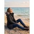 thumbnail image 6 of Wantdo Women's Recycled Long Winter Coat Warm Puffer Jacket Hooded Outerwear Jacket Dark Grey XL, 6 of 7