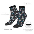 thumbnail image 6 of Fuzoiu Space Print Adult Socks, Crew Moisture-wicking Socks, Unisex Cushion Crew Socks,Casual Sports Ankle Socks, 6 of 7
