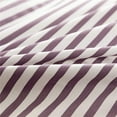 thumbnail image 4 of Funda Nórdica a Rayas de Algodón Natural, Blanco y Morado, 4 of 9