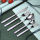 thumbnail image 4 of GOOHOCHY Juego de 5 cuchillos, tenedores y cucharas de acero inoxidable., 4 of 7