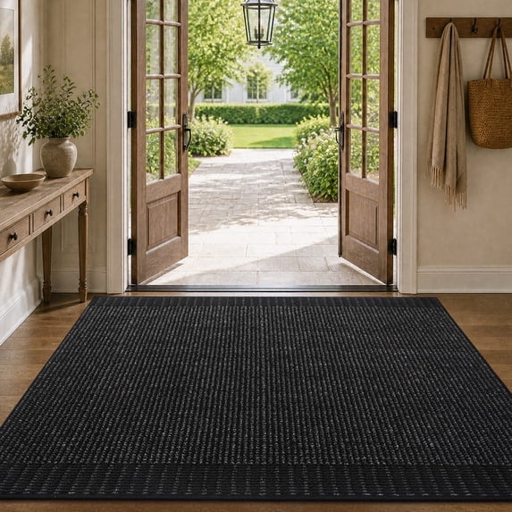 SIXHOME Door Mat Welcome Mat 20"x32" Non-Slip Front Door Mat Absorbent Low Profile Dirt Trapper Indoor Door Ma