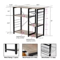 thumbnail image 5 of OS Home and Office Furniture 35.5" Contemporary Wood Kitchen Island in Sewn Oak, 5 of 13