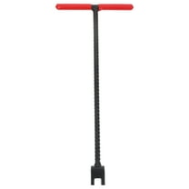 OUNONA Red Stainless Steel Water Meter Shut Off Tool with Extended Valve Key for Plumbing