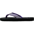 thumbnail image 2 of NORTY Women's Flip Flop Thong Beach Pool Casual Sandal 42222-6B(M)US (Purple/Black), 2 of 7