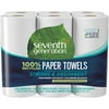Seventh Generation 100% Recycled Paper Towels - 2 Ply - 11" x 5.40" - 140 Sheets/Roll - White - Paper - Absorbent, Hypoallergenic, Strong, Dye-free, Perforated, Fragrance-free, Non-chlorine Bleached -