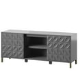 thumbnail image 2 of Twin Star Home TV Stand for TVs up to 60", Pure Gray, 2 of 7