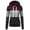 Wine red, variant on Womens Long Sleeve Fleece Pullover Hoodie Sweatshirts Plus Size Striped Hoodies