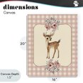 thumbnail image 4 of Stupell Industries Cottage Baby Deer Pink Gingham Canvas Art, 16 x 20, by LSR Design Studio, 4 of 8