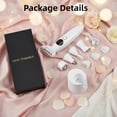 thumbnail image 2 of Women 5 in 1 Electric Shavers Women Face Hair Remover with Display Bikini Trimmer 5 in 1 Waterproof IPX7 for Bikini, Armpit, Legs, Nose (White), 2 of 8