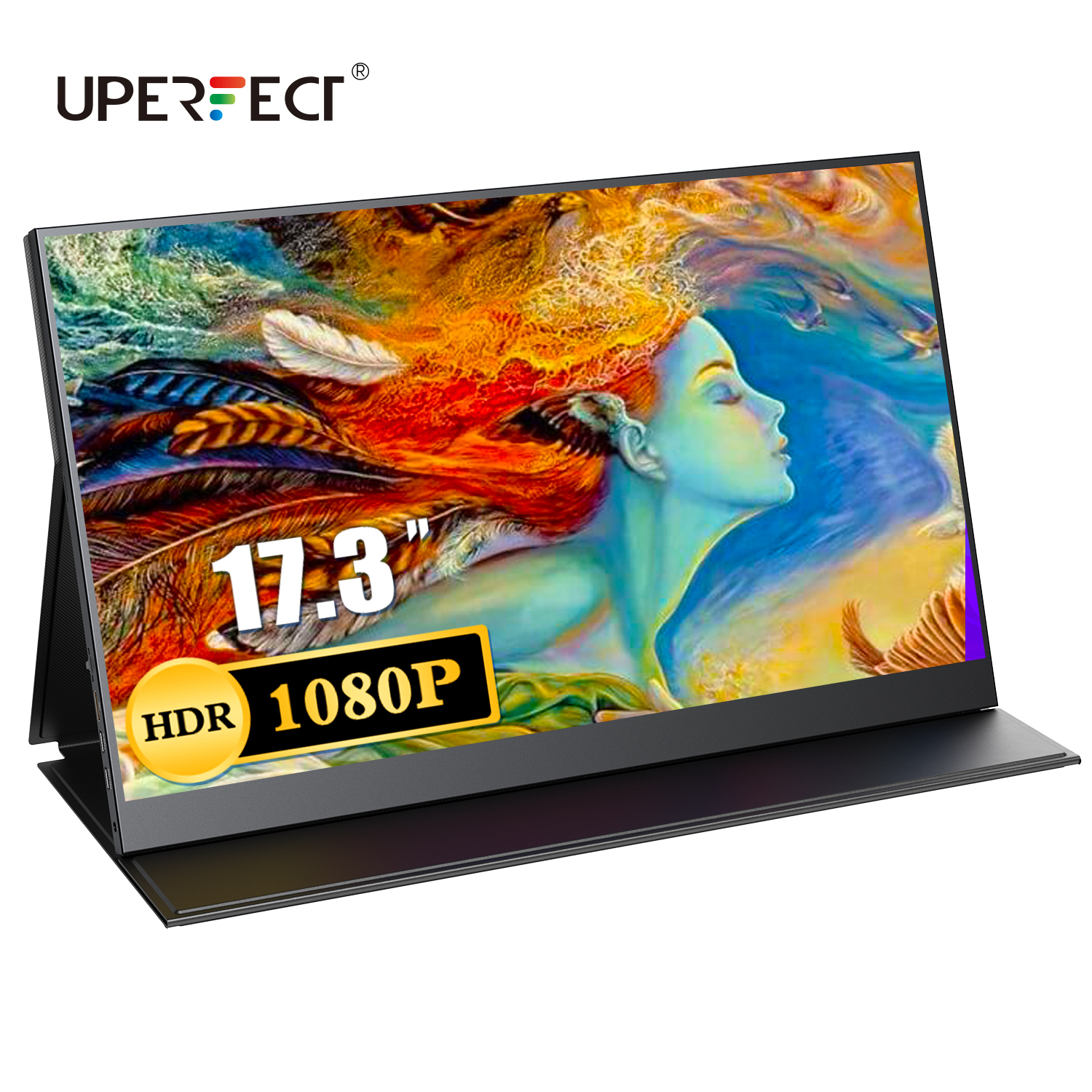 Portable Gaming Monitor UPERFECT 17.3 inch 1080P FHD HDR IPS Display