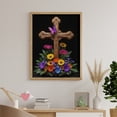 thumbnail image 6 of Diamond Art Kit for Adults, Butterfly Wooden Cross Colorful Flowers Diamond Painting for Adults Beginners, 5D DIY Diamond Art Painting Kits, Colorful Diamond Painting Craft for Home Decor 12x16, 6 of 7