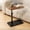 Black, variant on Space-Saving C-Shaped Sofa Side Table with Rotating Height Adjustable TV Tray, Heavy-Duty Metal Frame for Small Spaces, Bedside Table for Dorm, Hospital, Living Room, TV Stand (Assembly Requ