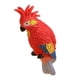 thumbnail image 2 of Figura de loro para acuario, estatuilla de resina, adorno para pecera, colgante para paisajismo. Rojo, 2 of 7