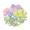 Pastel Multicolor, variant on Hello Hobby Multicolor Rainbow Pom Poms, 100 Piece