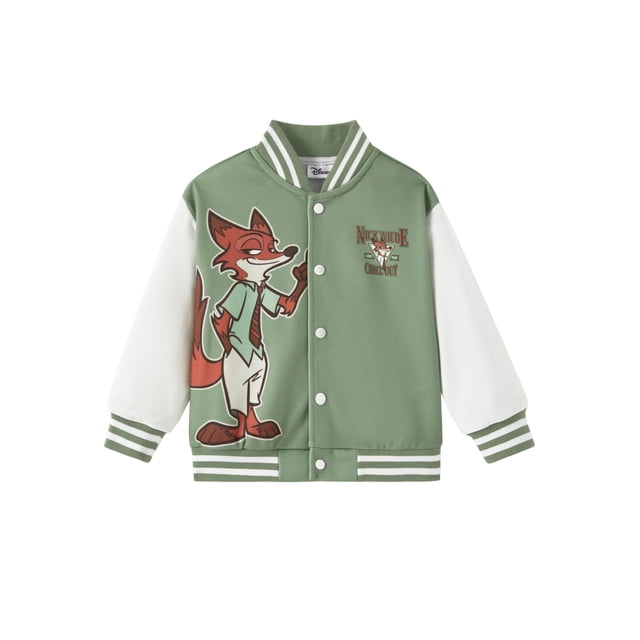 Chaqueta Disney Zootopia Nick Wilde Varsity Bomber para niños de 10 a 11 años