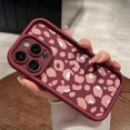 thumbnail image 3 of Funda de teléfono con estampado de leopardo rosa para iPhone, carcasa trasera de pantalla completa para iPhone 16, 15, 14, 13, 12, 11 Mini Pro Max, X, XR, XSMax, 6S, 6, 7, 8 Plus, SE20, Y2k, 3 of 4