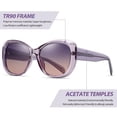 thumbnail image 4 of Lentes de Sol Joopin Sobredimensionados de Acetato Polarizados UV400 Morado, 4 of 6