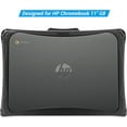 thumbnail image 4 of iBenzer Hexpact Case for HP G9 G8 EE Chromebook 11" (2021/2020), Heavy Duty Case for 11" HP G9 G8 EE Chromebook, Protective Cover with Screen Lock for K-12 Students, Black, W-HP-G8-BK, 4 of 8