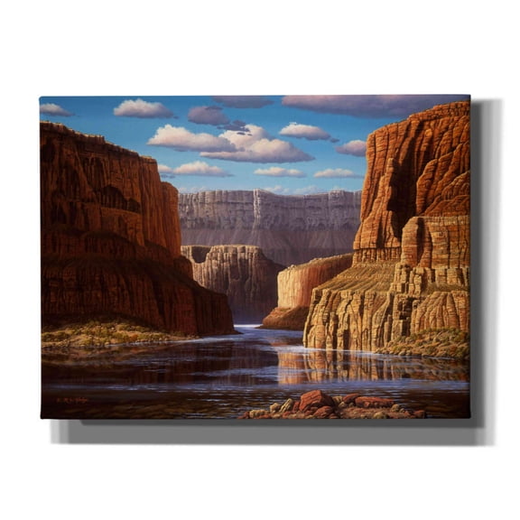 Epic Graffiti 'Pristine Sanctuary' by R. Hed, Canvas Wall Art, 16"x12"