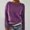 Purple, variant on absuyy Crewneck Sweaters for Women Comfortable Loose Knitted Long Sleeve Casual Printed Pullover Sweaters Yellow Size XL