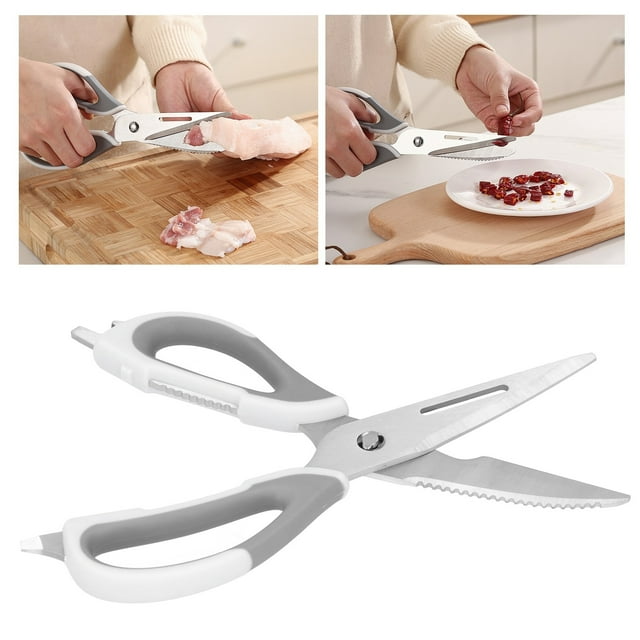 Cocina Tijera De Carnicería Pescado Y Tijeras Aves De Corral De Alimentos De Acero Inoxidable De Acero Inoxidable Tijeras De Cocina Multifuncionales Con Abridor De Botellas Para