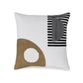 thumbnail image 3 of Signature Design by Ashley Longsum Decorative Throw Pillow, Black/White/Honey, Cotton Accent Pillow with Embroidered Abstract Design, 3 of 5