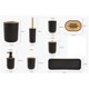thumbnail image 3 of Juego de 7 accesorios de baño sencillos, jabonera, dispensador de loción, decorativo negro, 3 of 9