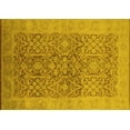 thumbnail image 1 of Ahgly Company Machine Washable Indoor Rectangle Oriental Yellow Traditional Area Rugs, 2' x 3', 1 of 4