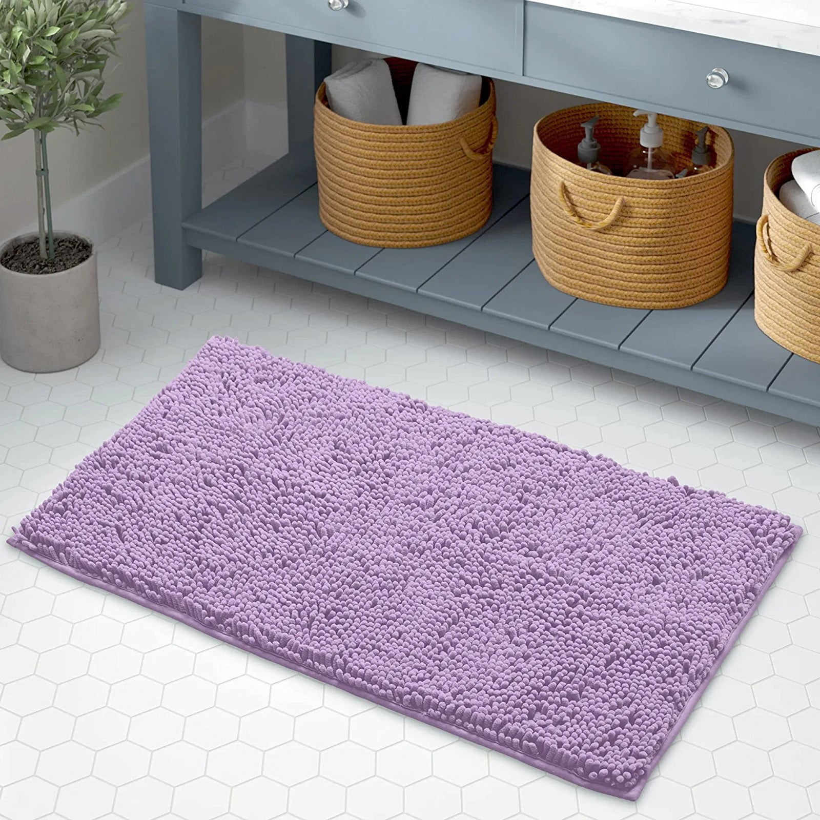 Winty Carpet,Floor Mat,Bath Mat Extra Soft Plush Bath Shower Bathroom Rug Super Absorbent Shaggy Bath Rug. Machine Wash & Dry,Area Rugs