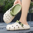 thumbnail image 2 of Mens Womens Clogs Fashion Garden Shoes with Arch Support Unisex Slip on Platform Sandals Adjustable Beach Slippers Shoes Green Size 8.5, 2 of 6