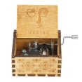 thumbnail image 1 of Caja de música de madera tallada retro Manivela de mano Caja de música antigua Decoración de regalos (G) JShteea  Libre de BPA, 1 of 9