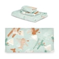 thumbnail image 2 of 3 Piece Bath Towels Set Bath Towel, Hand Towel and Face Towel for Bathroom, Gym, Hotel Cute Airplanes, 2 of 8