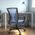 thumbnail image 6 of Lacoo Mid-Back Office Desk Chair Ergonomic Mesh Task Chair with Lumbar Support, Blue, 6 of 8